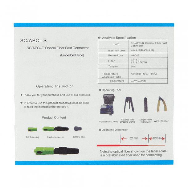 10-unid SC/APC Gu Pivote-Negro SM Conectores Rapidos MonoModo  4