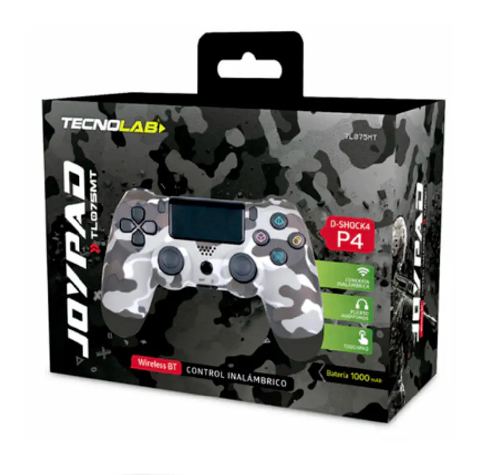 Joystick inalámbrico PS4 D-SHOCK4 Tecnolab Militar gris  3