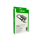 Adaptador de RED DUAL USB-C y USB a RJ45 (10/100/1000) megas 5