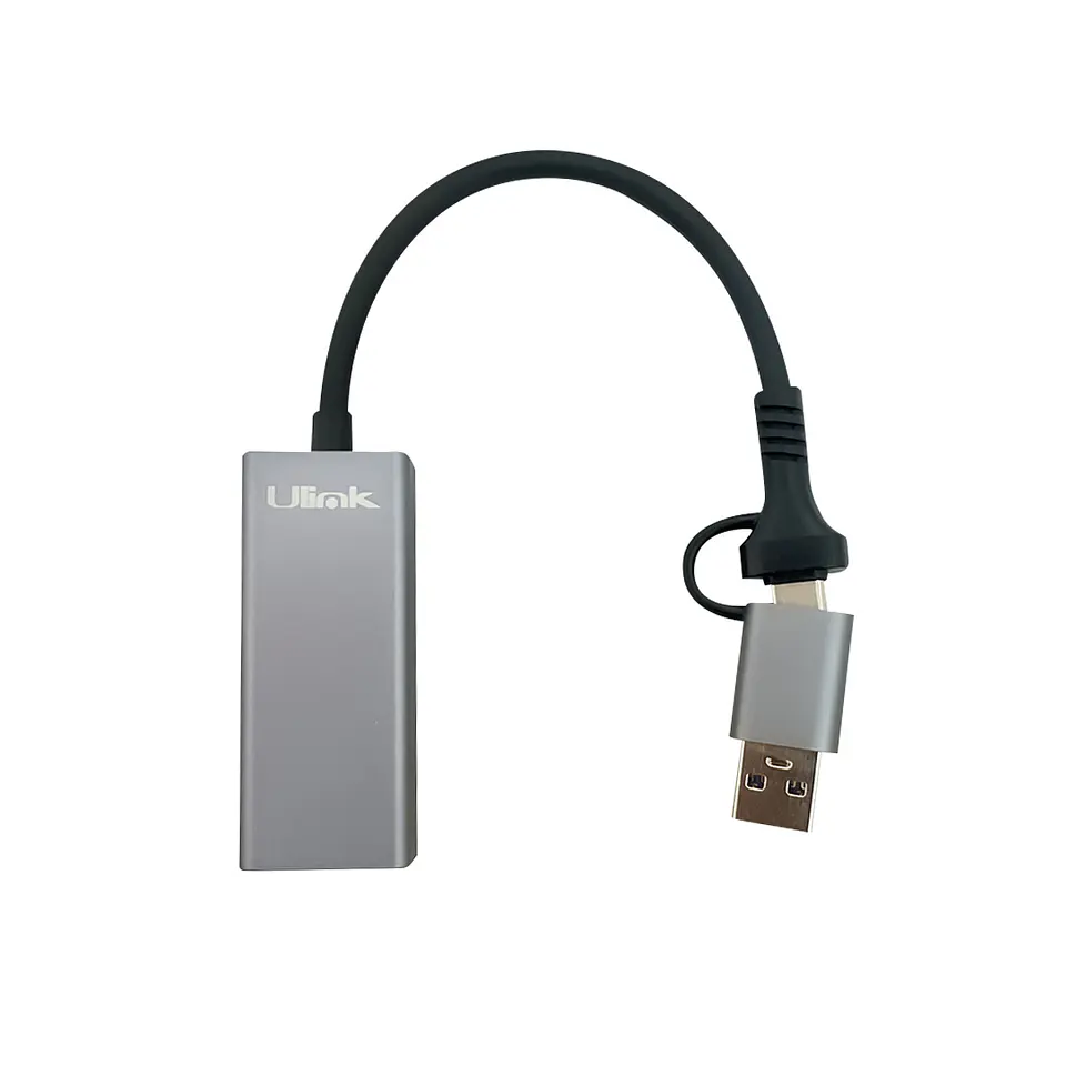 Adaptador de RED DUAL USB-C y USB a RJ45 (10/100/1000) megas 2