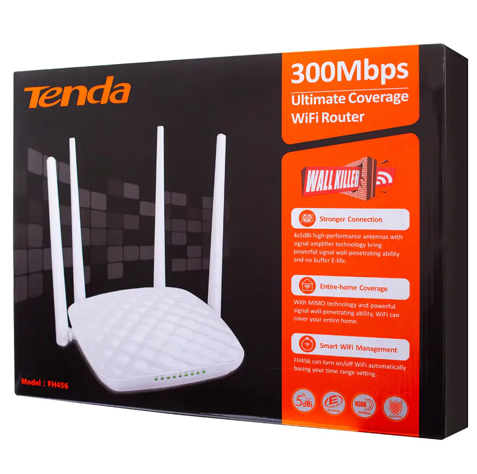 ROUTER FH456 N300 4 antenas externas TENDA 4