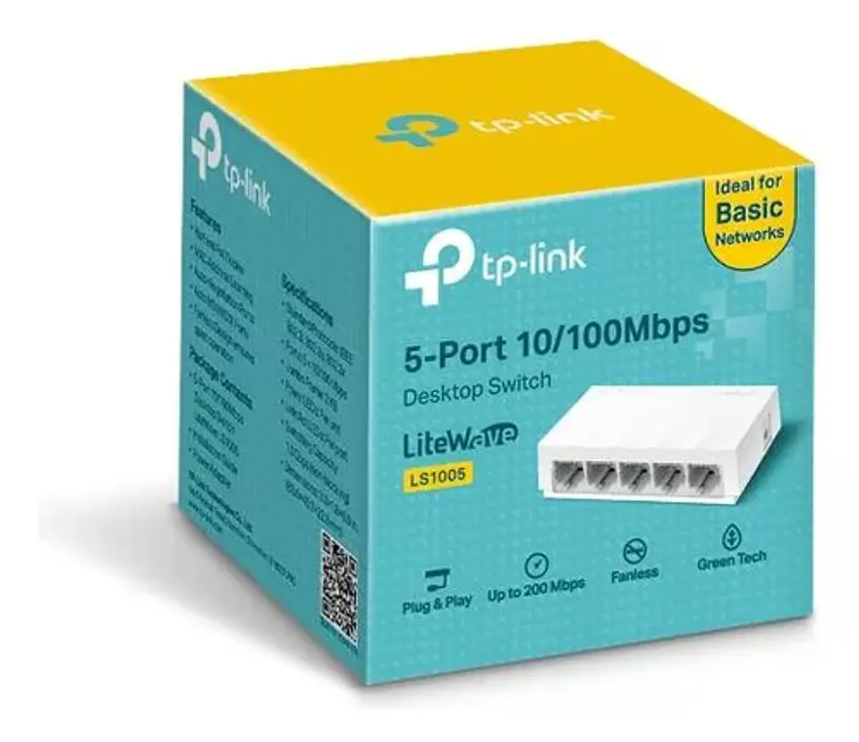 SWITCH TPLINK 5 puertos 10/100 mbps LS1005  4