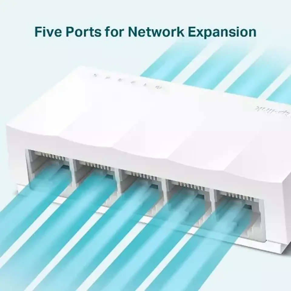 SWITCH TPLINK 5 puertos 10/100 mbps LS1005  6