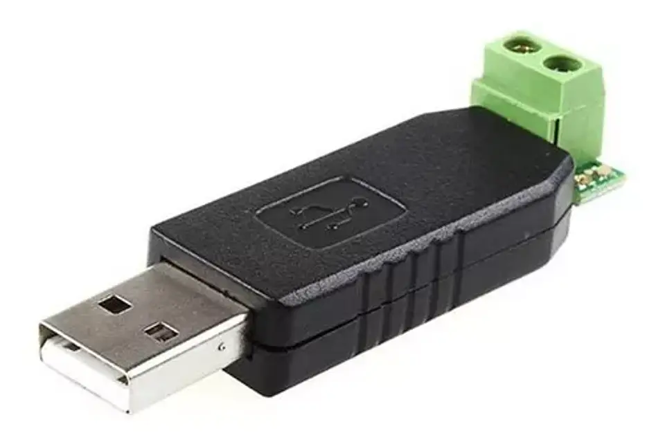 USB a RS485. USB2.0-AM a Serial-2pin-RS485 1200mt 61mm  2