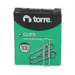 Clips n1 redondo 100 unidades 33mm TORRE 