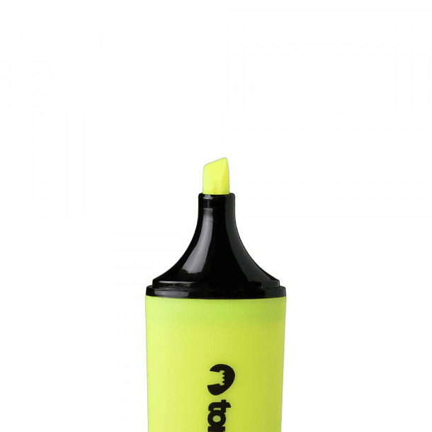 Destacador punta biselada plano AMARILLO 1