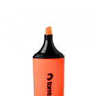 Destacador punta biselada plano NARANJO 1