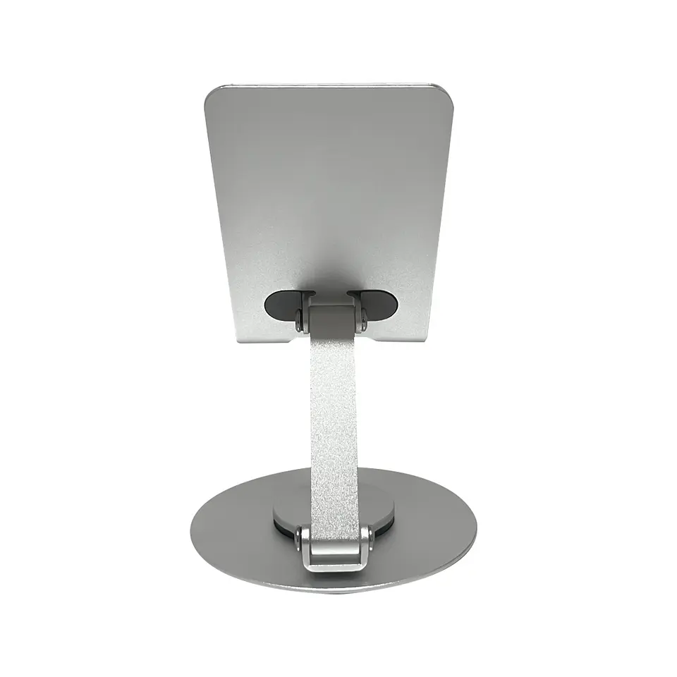 Soporte de aluminio para tablet y smartphone plegable giratorio  4