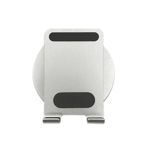 Soporte de aluminio para tablet y smartphone plegable giratorio  5
