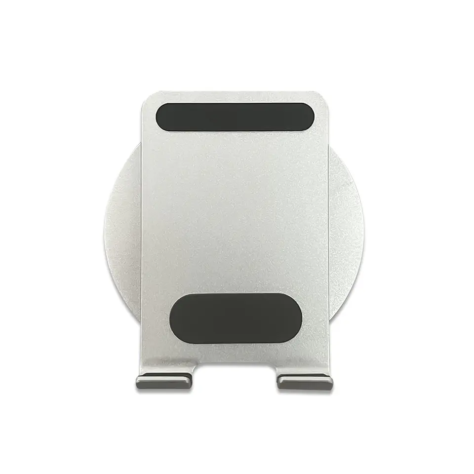 Soporte de aluminio para tablet y smartphone plegable giratorio  5