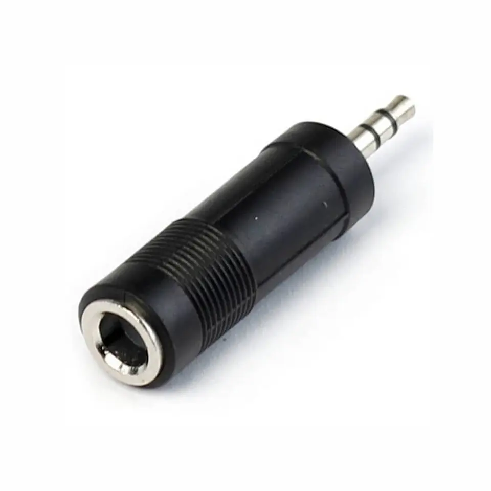Adaptador de audio Jack 6.35 Hembra a 3.5 Macho 1
