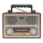 Radio retro portatil BT/FM/SD Recargable AP02055  1