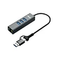 Adaptador de RED DUAL USB-C y USB 4 en 1 (1 RJ45 1000 megas + 3 USB 3.0) - Miniatura 1