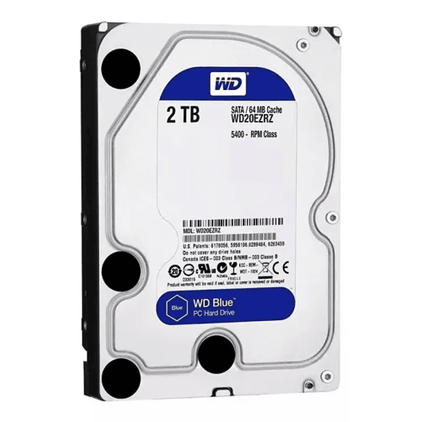 DIsco HDD WD AZUL 2TB 3.5 SATA WD BLUE  1
