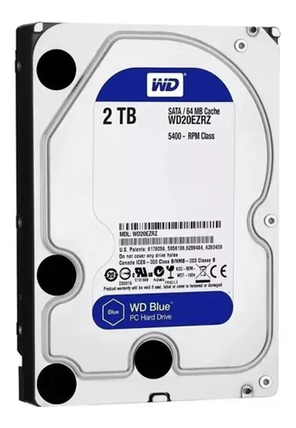 DIsco HDD WD AZUL 2TB 3.5 SATA WD BLUE  1