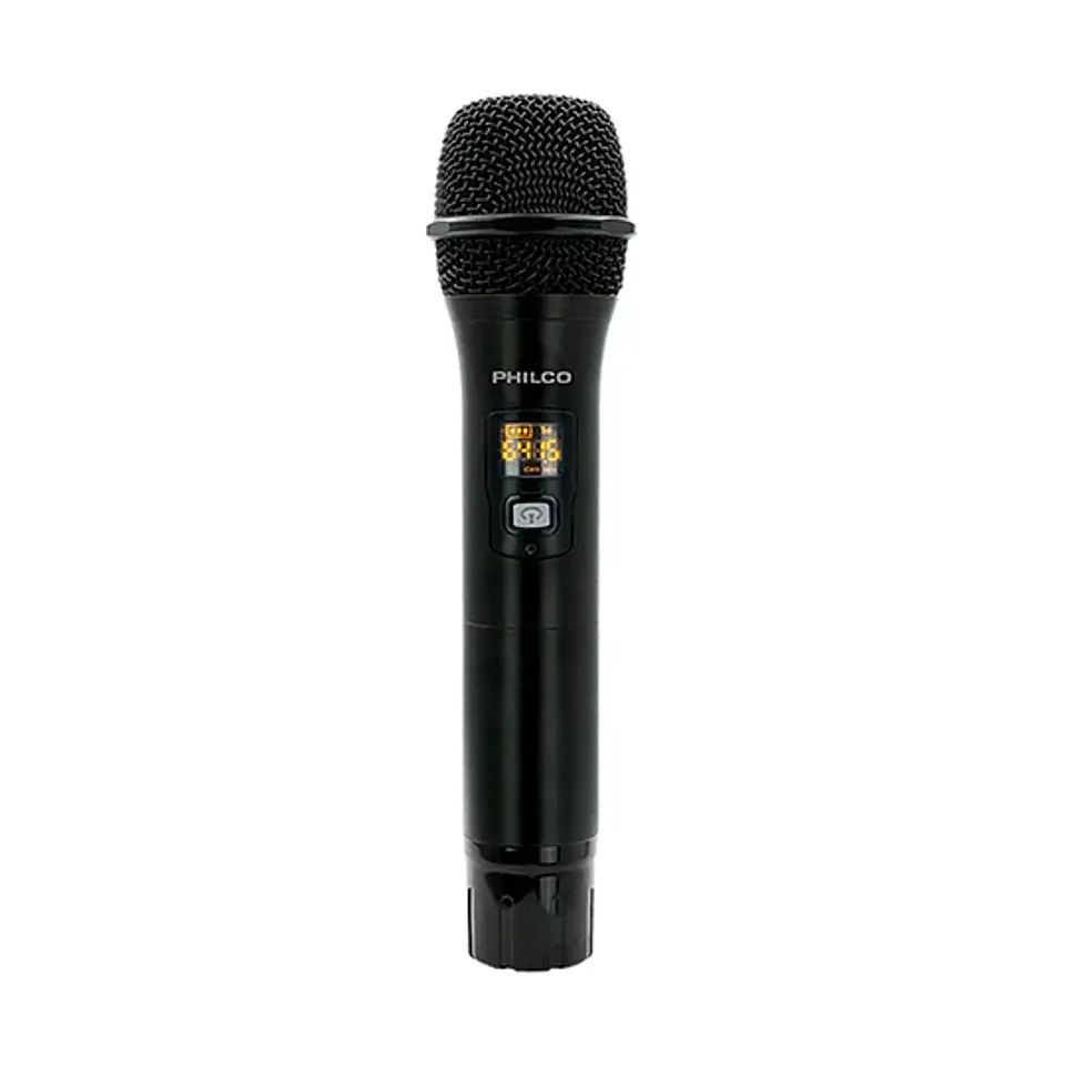 Microfono inalambrico UHF receptor recargable PHILCO  1