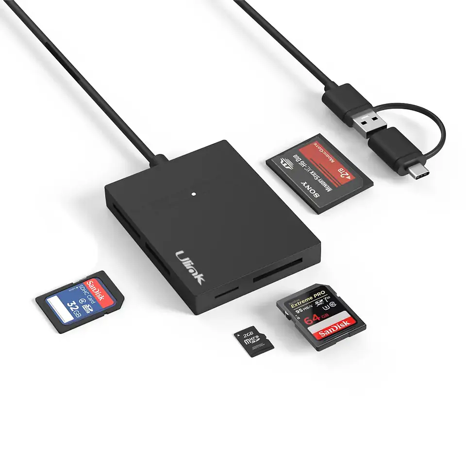 Lector de memoria universal USB 3.0 5 en 1 con adaptador 1