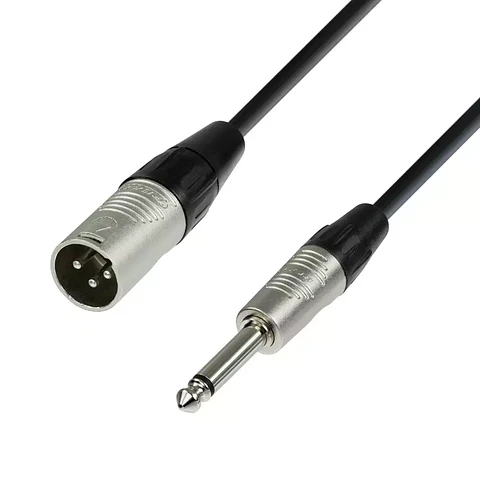 Cable de audio XLR a Jack mono 6.35 M-M 6 MTS
