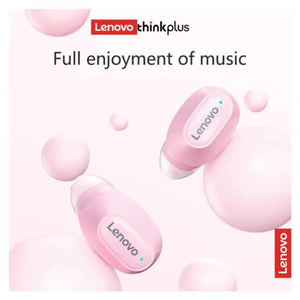 Audifonos Lenovo XT62 Rosado  3
