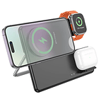 Estacion de carga inalambrica 3 en 1 HOCO CQ1 para iphone  4