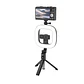 Tripode selfie con aro de luz para celular HOCO LV03 Negro  - Miniatura 1