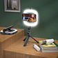 Tripode selfie con aro de luz para celular HOCO LV03 Negro  - Miniatura 5