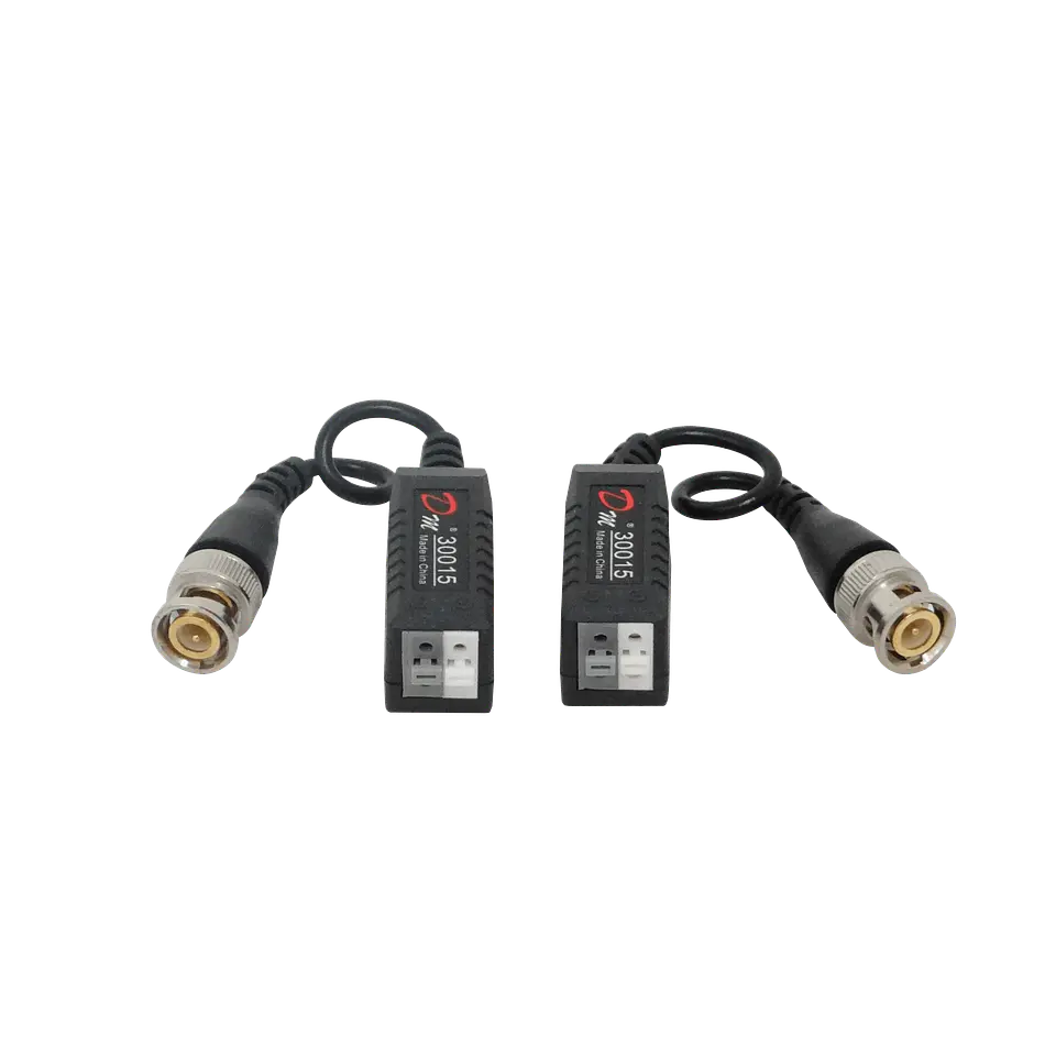Balun Pasivo 1-Par 2-Unidades CCTV-UTP-BNC BNCM BNC-Macho DC-8MHz  1