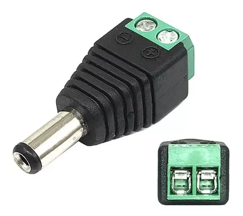 Pack 5 Par Conector Dc Macho Hembra  2