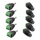 Pack 5 Par Conector Dc Macho Hembra  1