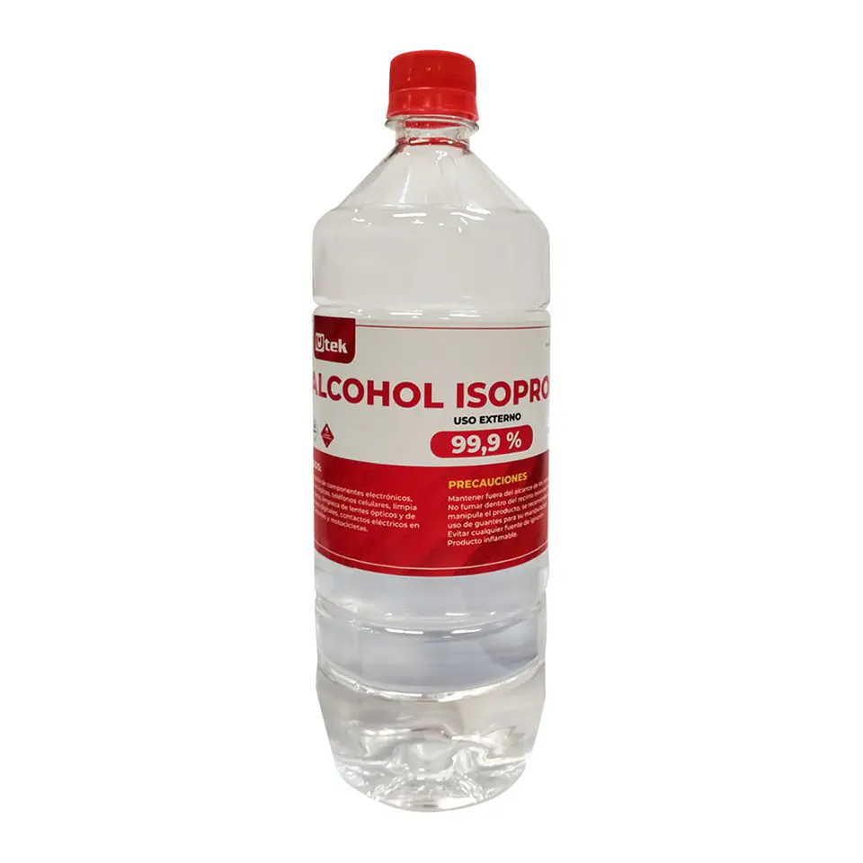Alcohol Isopropílico 1000cc Utek 99.9% Pureza 1