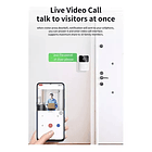 Kit de timbre con cámara WiFi inalámbrica inteligente recargable X9  2