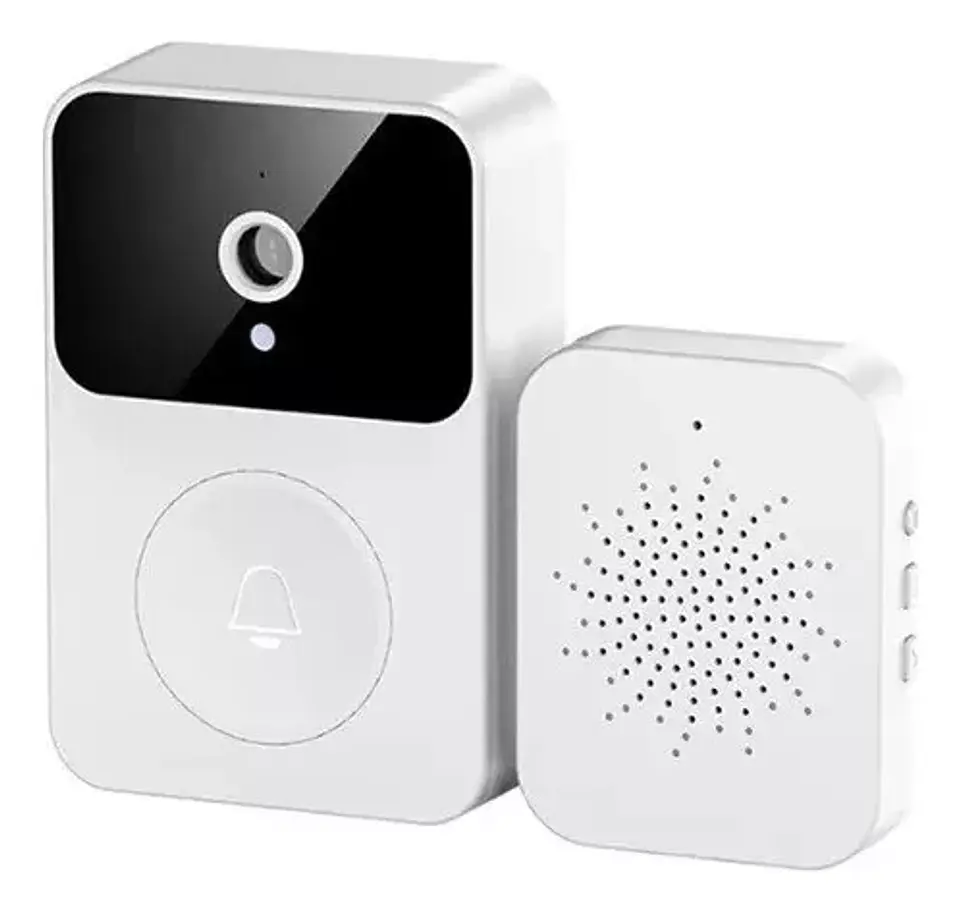 Kit de timbre con cámara WiFi inalámbrica inteligente recargable X9  3