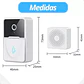 Kit de timbre con cámara WiFi inalámbrica inteligente recargable X9  - Miniatura 4