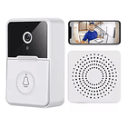 Kit de timbre con cámara WiFi inalámbrica inteligente recargable X9  1