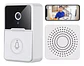 Kit de timbre con cámara WiFi inalámbrica inteligente recargable X9  - Miniatura 1