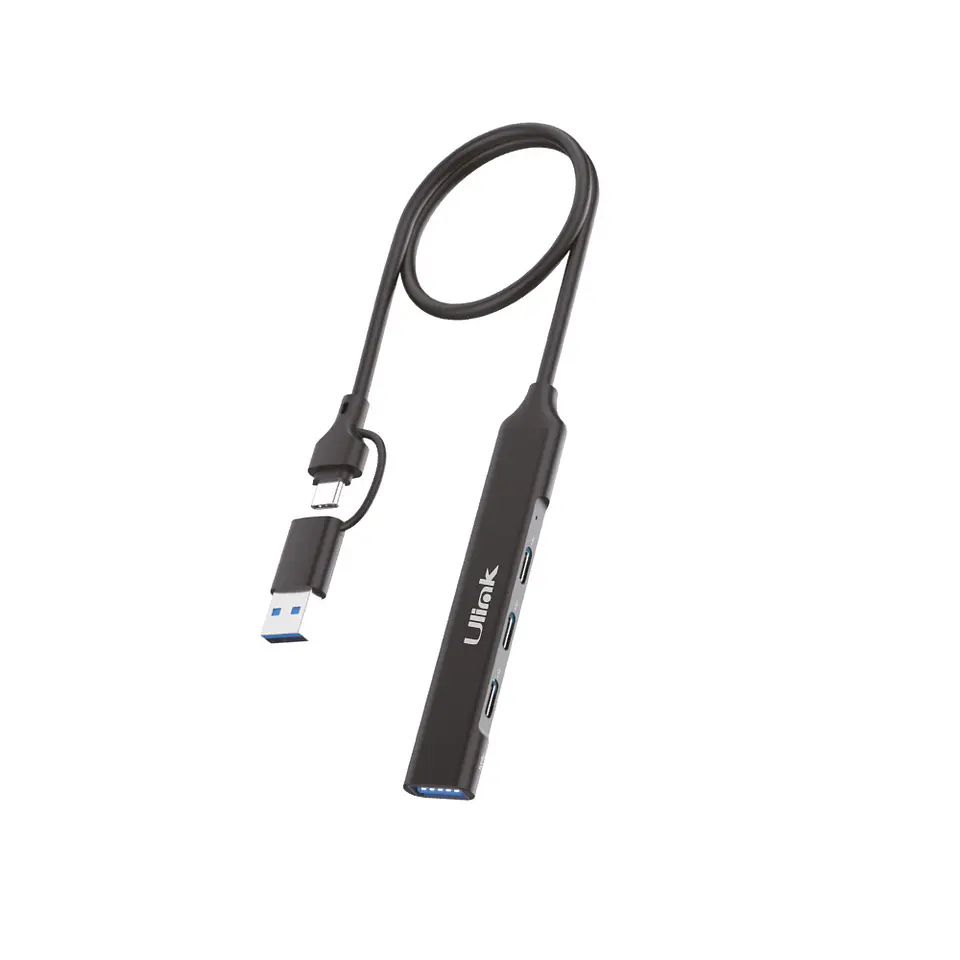 HUB DUAL USB-C y USB 4 Puertos (3 TIPO C + 1 USB 3.0) 2