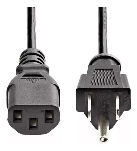 Cable de poder con conector tipo B e 1.8 Mts 
