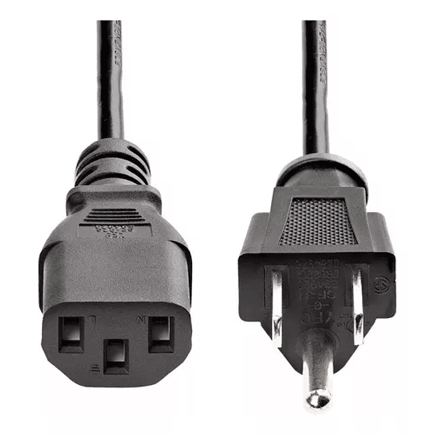Cable de poder con conector tipo B e 1.8 Mts  1