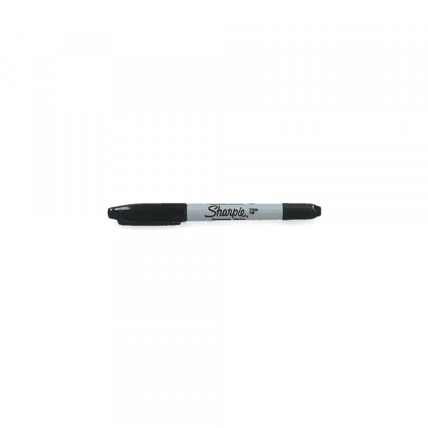 Marcador sharpie doble punta Negro 