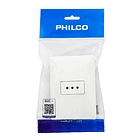 Enchufe Tomacorriente Philco Simple 250v 10A 2