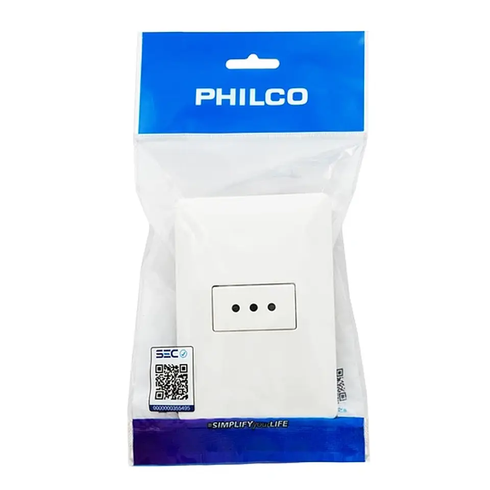 Enchufe Tomacorriente Philco Simple 250v 10A 2