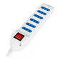 Alargador multiple 6 entradas con switch 3 MTS PHILCO  - Miniatura 3