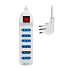 Alargador multiple 6 entradas con switch 3 MTS PHILCO  1