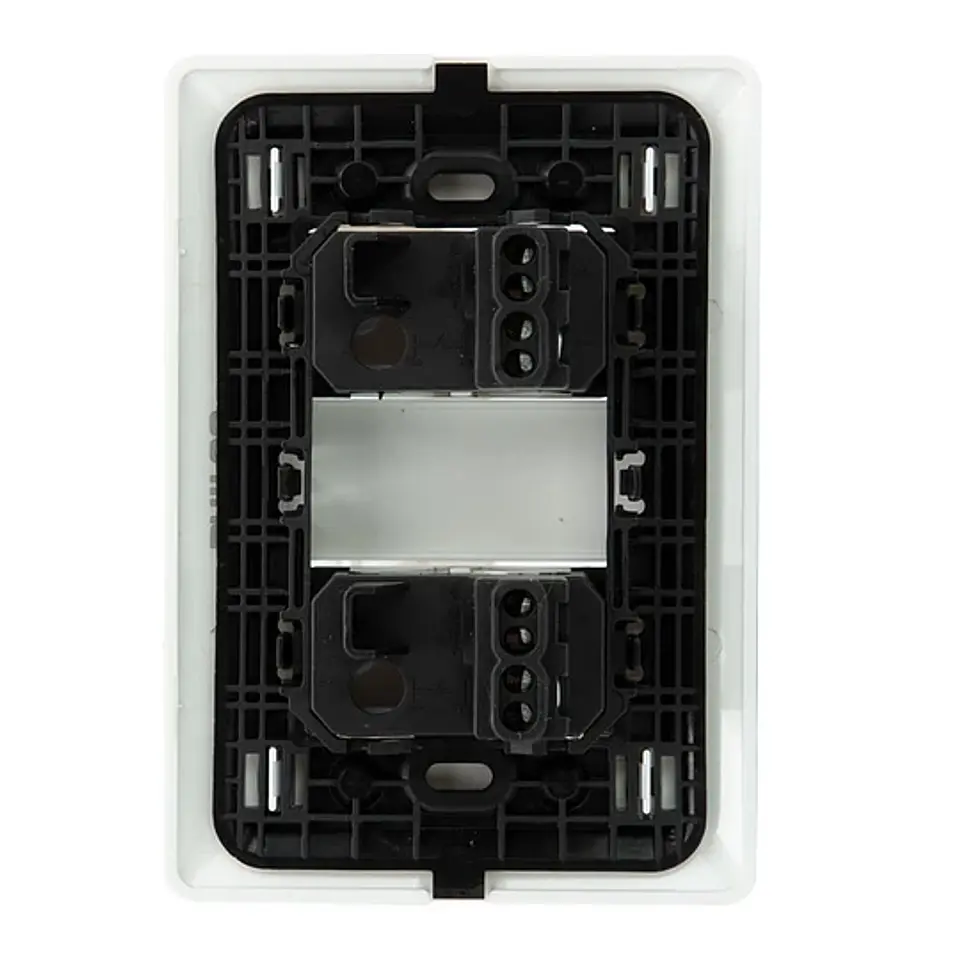 Interruptor Doble Pared Muro 250v 10a Philco Blanco 2