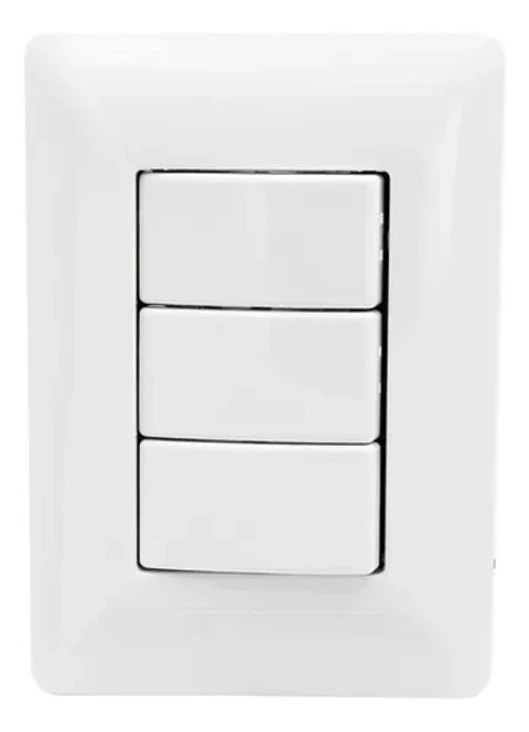 Interruptor para muro Triple 250V 10A 