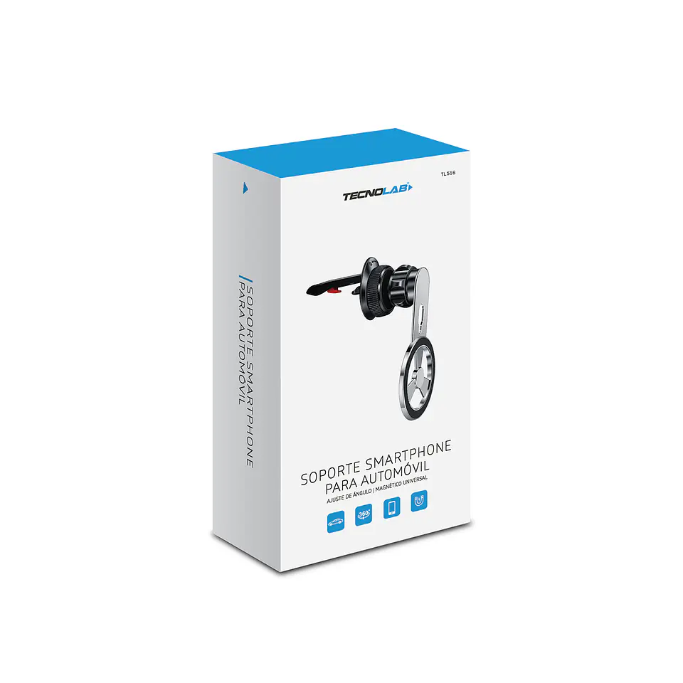 Soporte magnetico smartphone para auto brazo rotativo tecnolab TL516  2