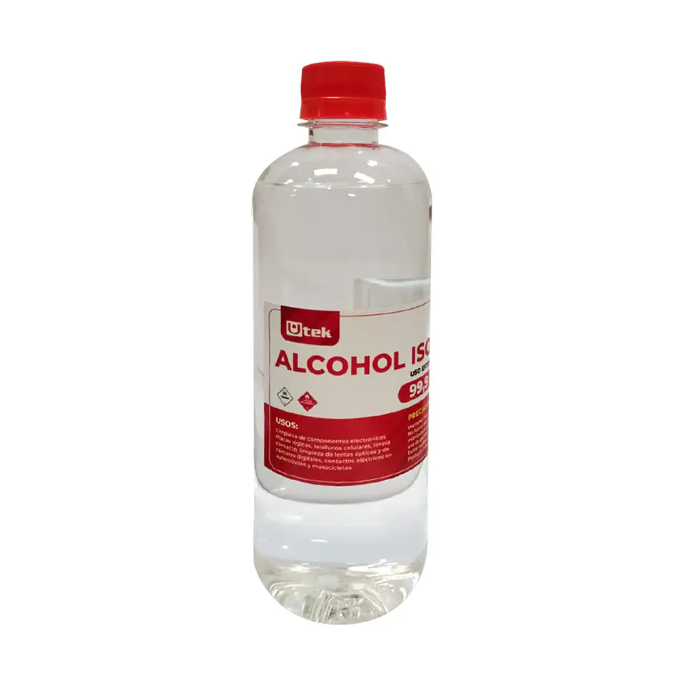 Alcohol Isopropílico 500cc Utek 99.9% Pureza 1