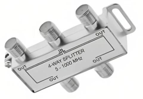Splitter coaxial Television satelital 5-2400mhz 4 salidas 