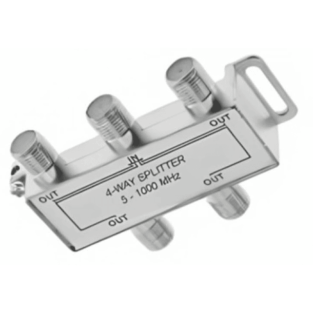 Splitter coaxial Television satelital 5-2400mhz 4 salidas 