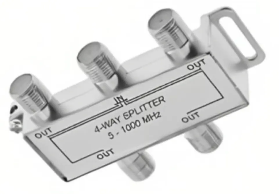 Splitter coaxial Television satelital 5-2400mhz 4 salidas  1